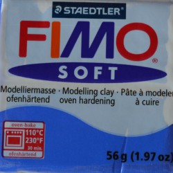 Fimo soft 33 bleu brillant