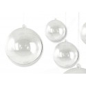 Boules en acryl séparable en deux parties 8 cm