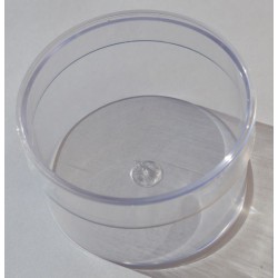 Boîte ronde en acryl 8 x 5 cm
