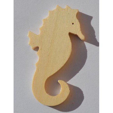 Petit hippocampe en bois 6 cm