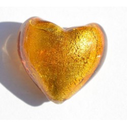 Coeur ambre 20 x 20 mm