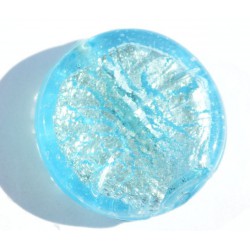 Ronde plate turquoise 20 mm