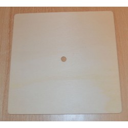 Base horloge carrée en bois 20 x 20 cm