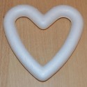 Coeur en sagex rond évidé 20 cm