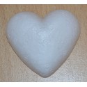 Coeur en sagex plat 5 cm