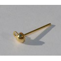 Clou d'oreille doré avec boucle