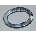 Ovale bleu gris 30x20mm