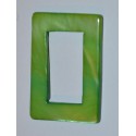 Rectangle évidé vert 20x30mm