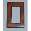 Rectangle évidé brun roux 20x30mm