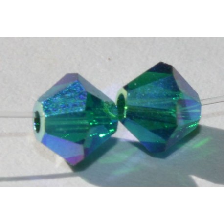 Toupie Swaro 4mm Emerald AB2x