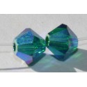 Toupie Swaro 4mm Emerald AB2x