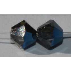 Toupie Swaro 4mm Crystal metalic blue