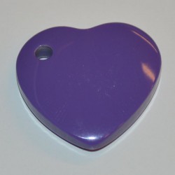 Coeur acryl 25 mm violet