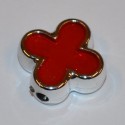 Croix acryl 15mm rouge