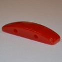 Allongée résine 2 trous 50x15mm rouge