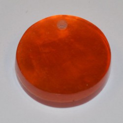 Sequins nacre 20x5mm orange