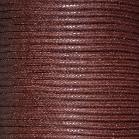 Coton ciré 1.5 mm brun