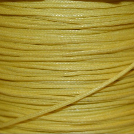 Coton ciré 0.5 mm jaune