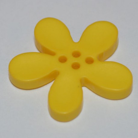Fleur résine 3 cm jaune
