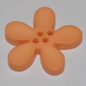 Fleur résine 3 cm saumon clair