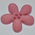 Fleur résine 3 cm vieux rose