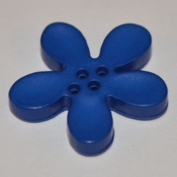 Fleur résine 3 cm bleue
