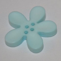 Fleur résine 3 cm turquoise