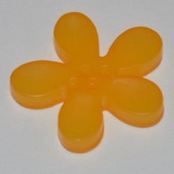 Fleur résine translucide 3 cm jaune