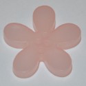 Fleur résine translucide 3 cm rose