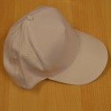 Casquette blanche en coton blanc