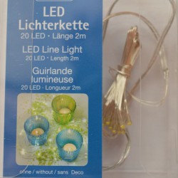 Guirlande lumineuse 20 micro LED à piles AA