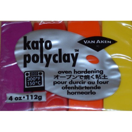 Kato Polyclay 112 g couleurs chaudes