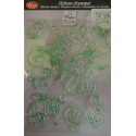 Tampon silicone 3D Floral