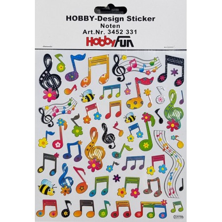 Autocollant notes de musique