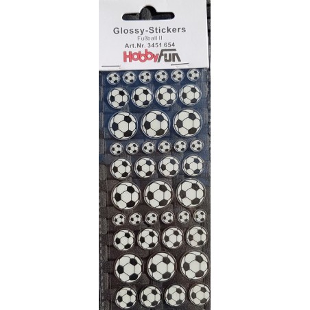 Autocollant glossy Ballons de foot
