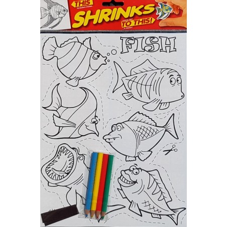 Plastique fou A4 Poissons