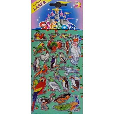 Autocollants Oiseaux 10 x 24 cm