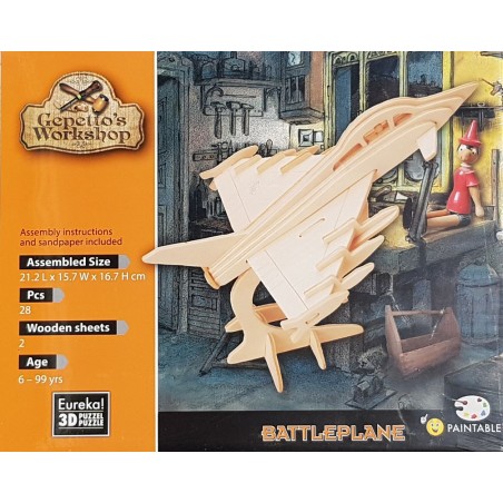 Puzzle 3D Avion de combat 21.2x15.7x16.7cm