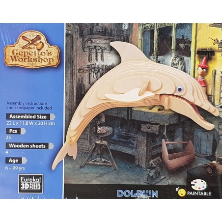 Puzzle 3D Dauphin 22x11.8x20cm