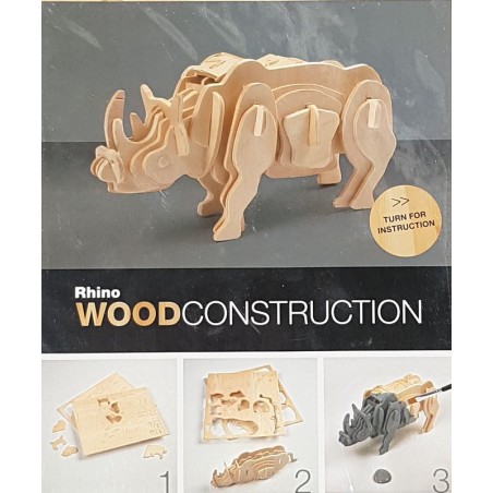 Puzzle 3D Rhinocéros