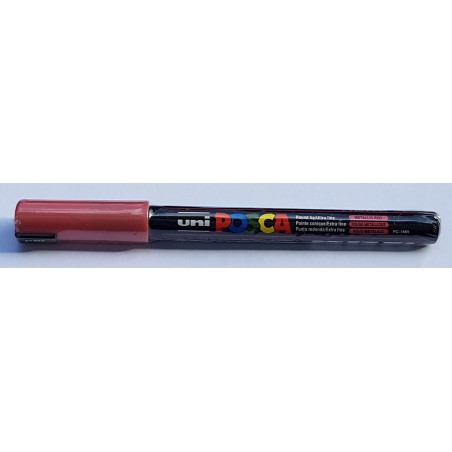 uni POSCA 1MR 0.7mm rouge métallique