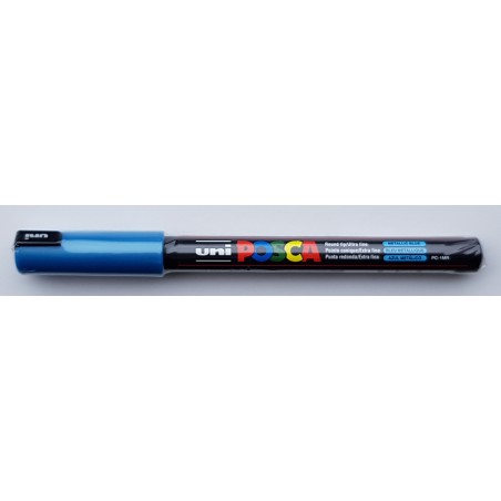 uni POSCA 1MR 0.7mm bleu métallique