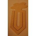 Marque page en bois fleur