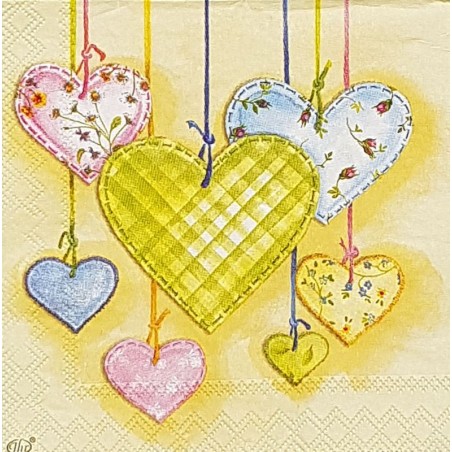 Serviette Coeurs