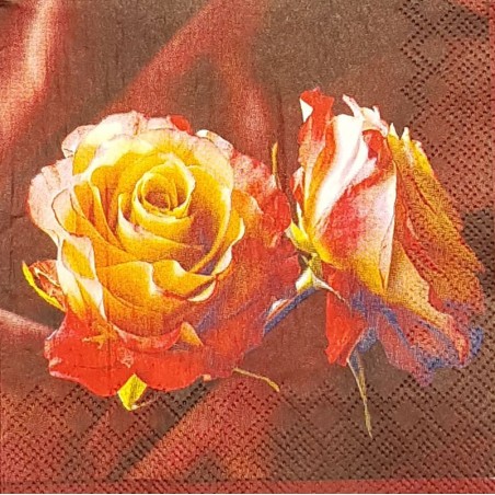 Serviette Rose bordeaux