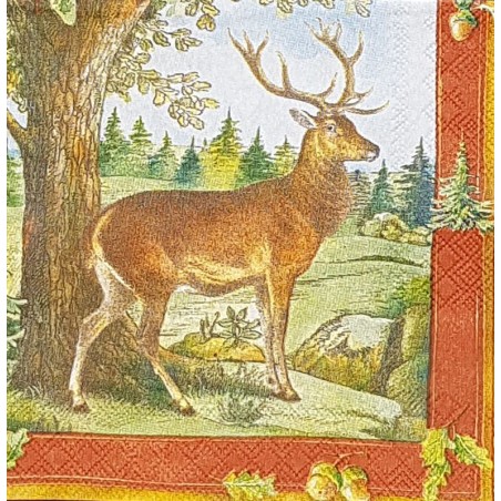 Serviette Cerf