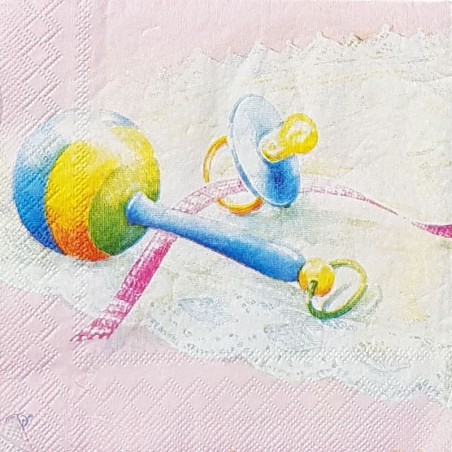 Serviette Chaussons bébé fille