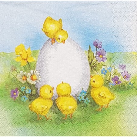 Serviette Poussins