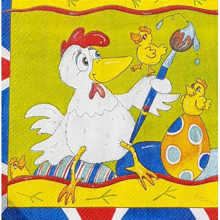 Serviette Poulette de Pâques