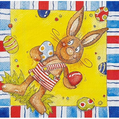Serviette Lapin de Pâques